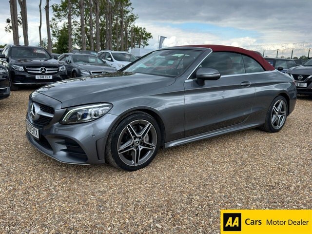 Mercedes-Benz C Class 2.0 C220d Amg Line Premium Cabriolet AV68EKX Grey #3