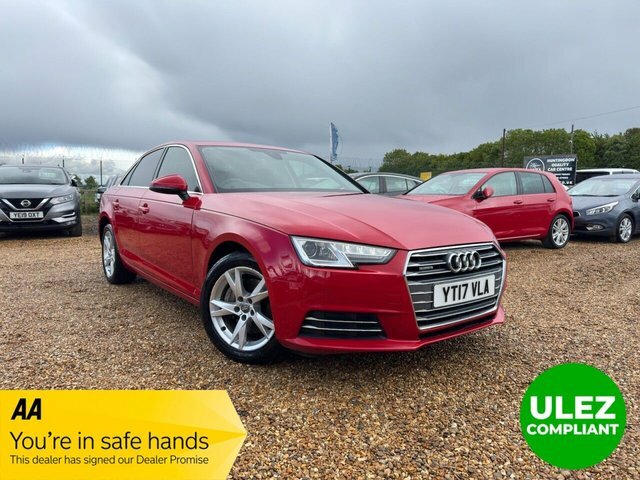Audi A4 2.0 Tdi Sport Saloon S Tronic Quattro E Red