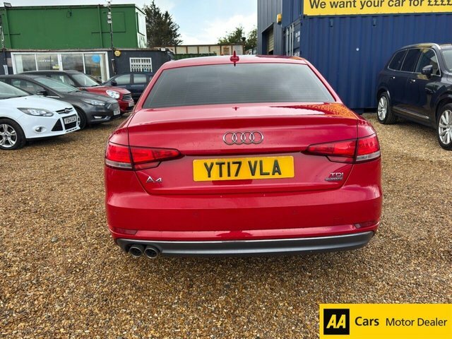 Audi A4 2.0 Tdi Sport Saloon S Tronic Quattro E YT17VLA Red #4