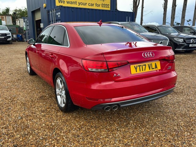 Audi A4 2.0 Tdi Sport Saloon S Tronic Quattro E YT17VLA Red #5