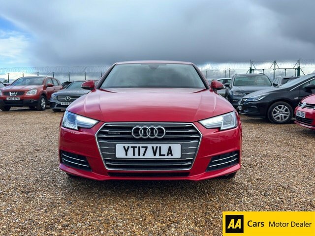 Audi A4 2.0 Tdi Sport Saloon S Tronic Quattro E YT17VLA Red #2