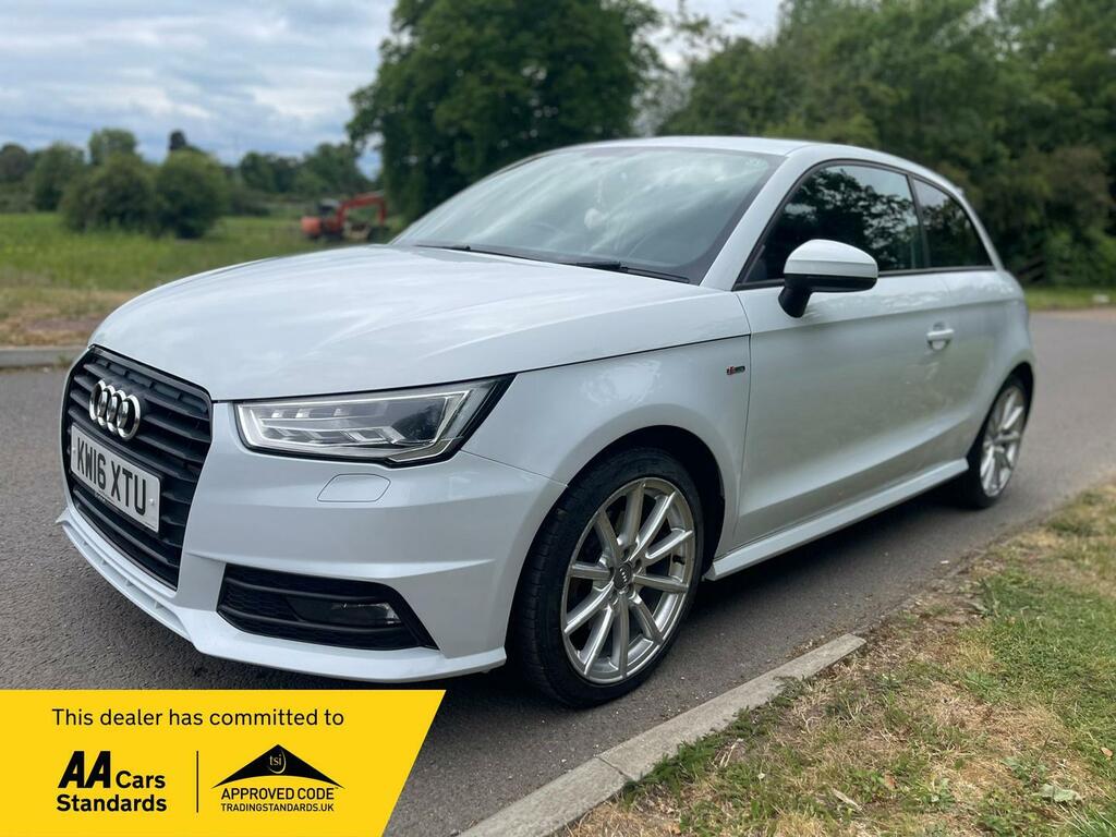 Audi A1 1.6 Tdi S Line S Tronic Euro 6 Ss White #2