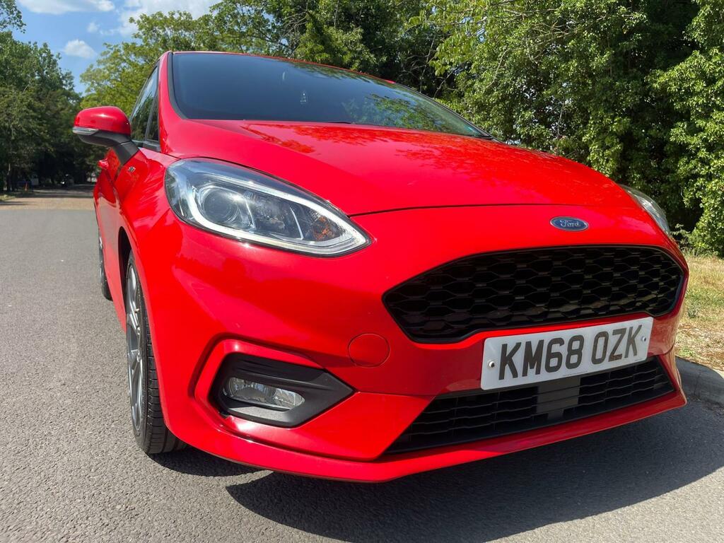 Ford Fiesta 1.0T Ecoboost St-line Euro 6 Ss KM68OZK Red #4