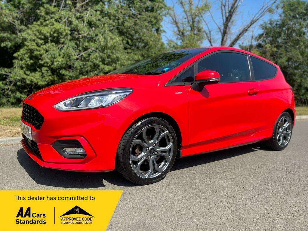 Ford Fiesta 1.0T Ecoboost St-line Euro 6 Ss KM68OZK Red #2