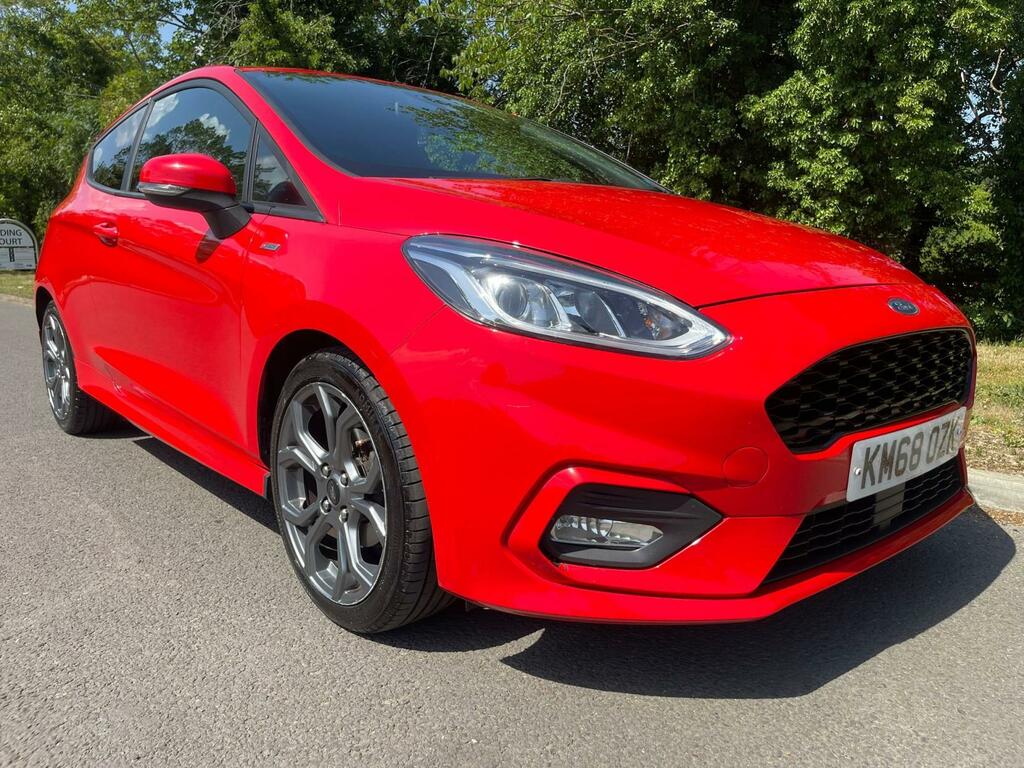 Ford Fiesta 1.0T Ecoboost St-line Euro 6 Ss KM68OZK Red #5