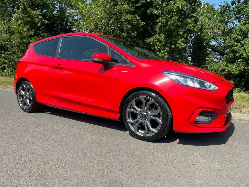 Ford Fiesta 1.0T Ecoboost St-line Euro 6 Ss KM68OZK Red #6