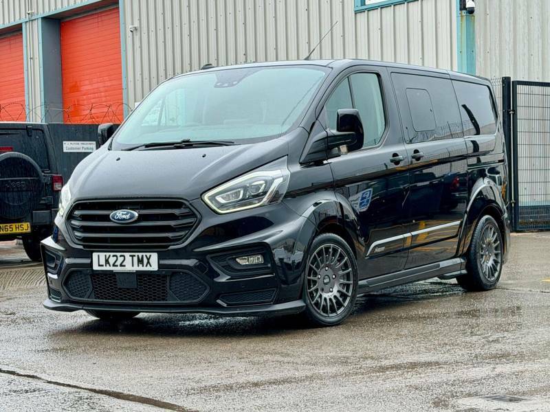 Ford Transit Custom 2.0 Ecoblue 185Ps Low Roof Dcab Limited Van - 202 LK22TMX Black #3