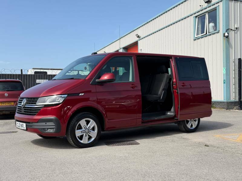Volkswagen Transporter 2.0 Tdi 150 Highline Kombi Van Dsg - 2021 21 GJ21NFL Red #3