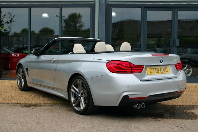 BMW 4 Series Convertible 2.0 420I Gpf M Sport Convertible P CT19EVD Silver #2