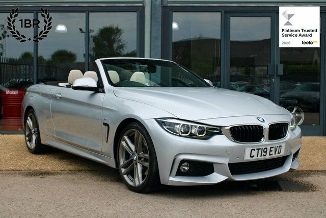 BMW 4 Series Convertible 2.0 420I Gpf M Sport Convertible P CT19EVD Silver