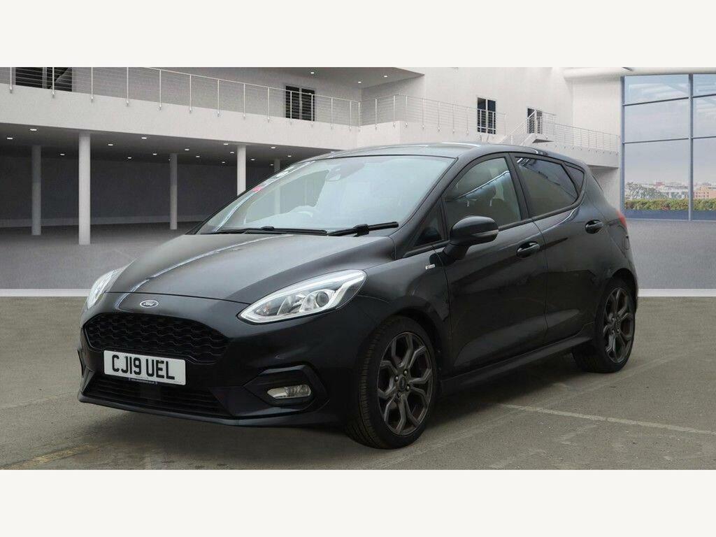 Ford Fiesta 1.0T Ecoboost St-line Euro 6 Ss CJ19UEL Black #2