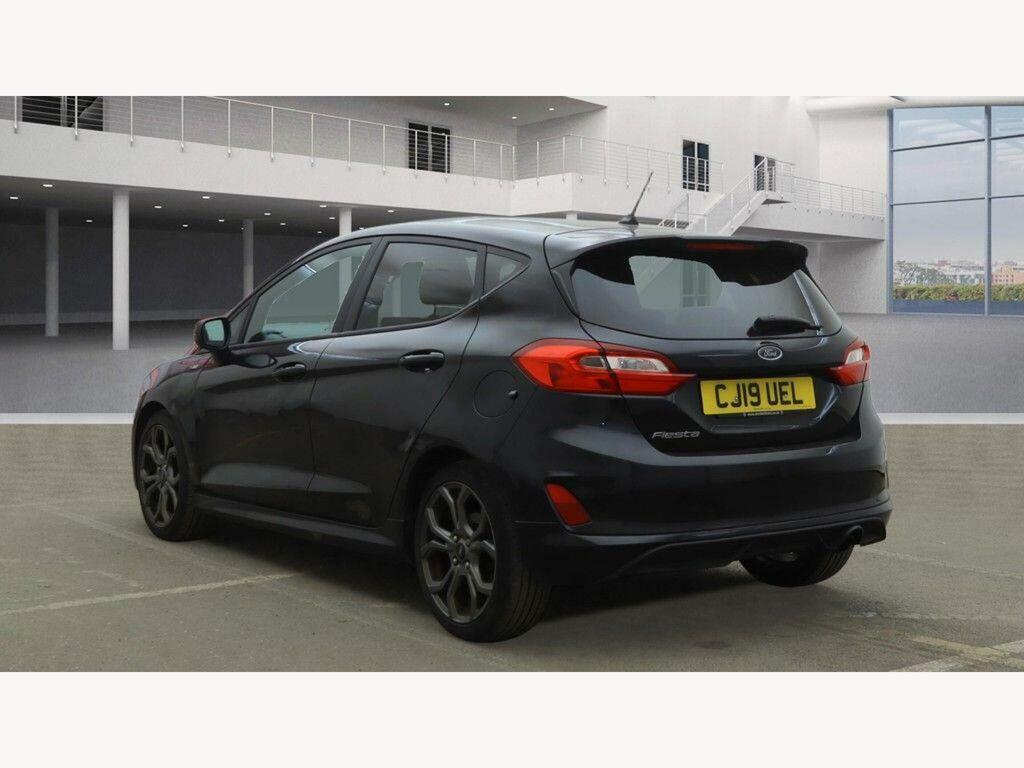Ford Fiesta 1.0T Ecoboost St-line Euro 6 Ss CJ19UEL Black #3
