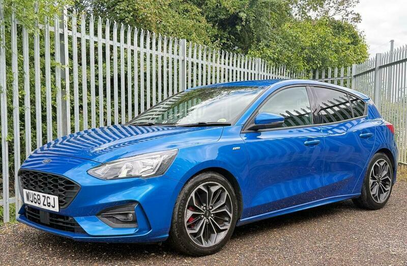 Ford Focus 1.0T Ecoboost St-line X WU68ZGJ Blue #3