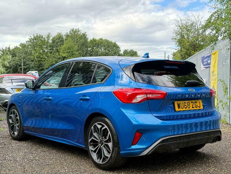 Ford Focus 1.0T Ecoboost St-line X WU68ZGJ Blue #4