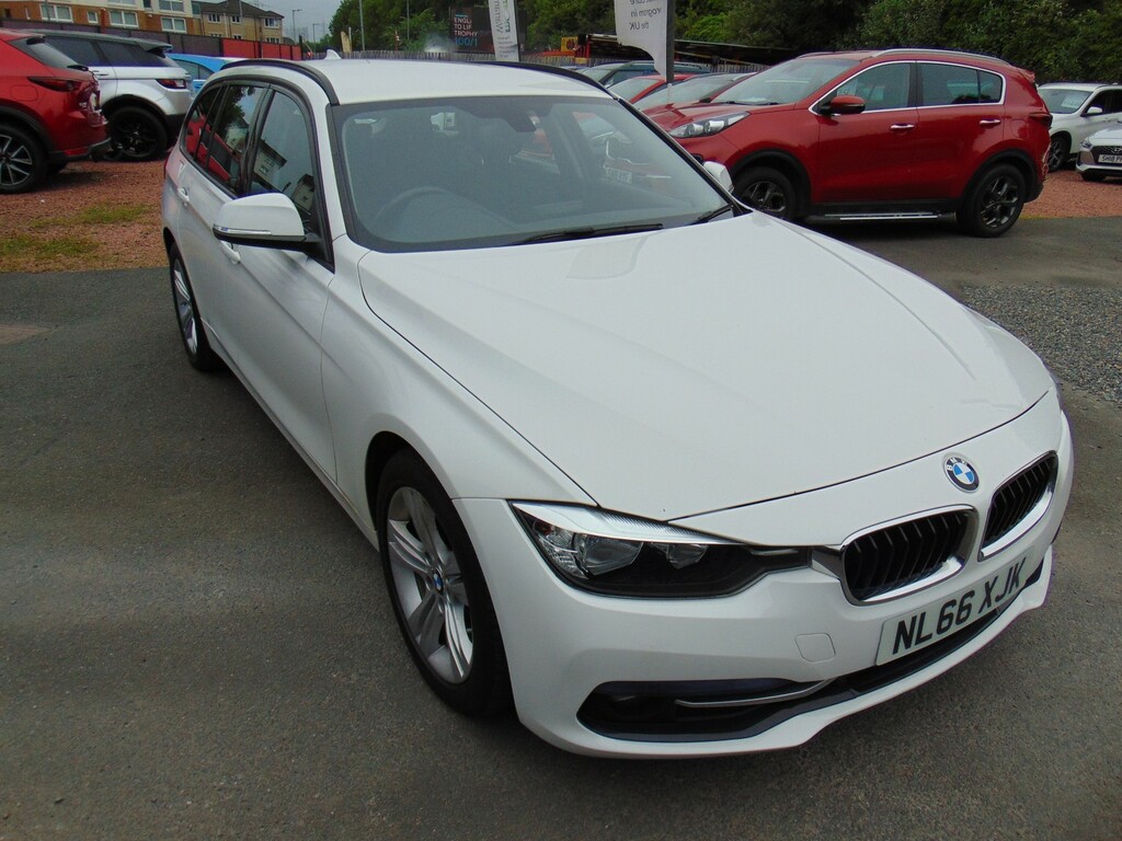 BMW 3 Series 2.0 318D Sport Touring Mot June 2027 Only 6388 White #4