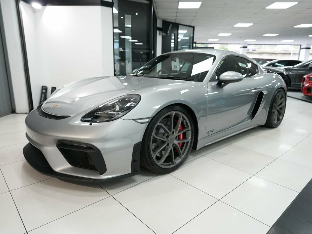 Porsche 718 Cayman 4L Gt4 Silver #4