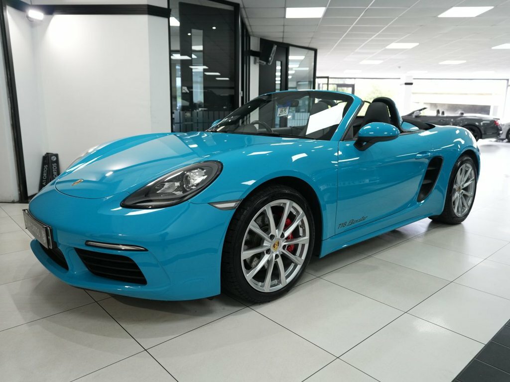 Porsche 718 Boxster Convertible Blue #4