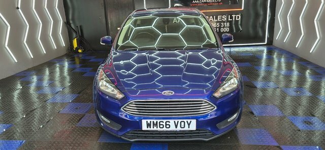 Ford Focus 1.0T Ecoboost Zetec Hatchback Eu WM66VOY Blue #4