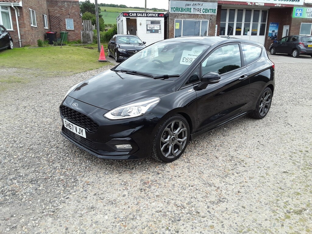 Ford Fiesta Hatchback 1.0 T Ecoboost St-line 2017 SH67VJY Black #3