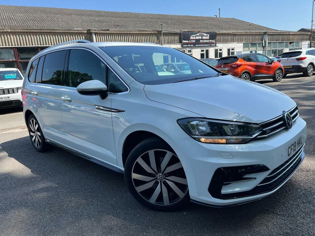Volkswagen Touran 2.0 Tdi R-line Dsg Euro 6 Ss White #3