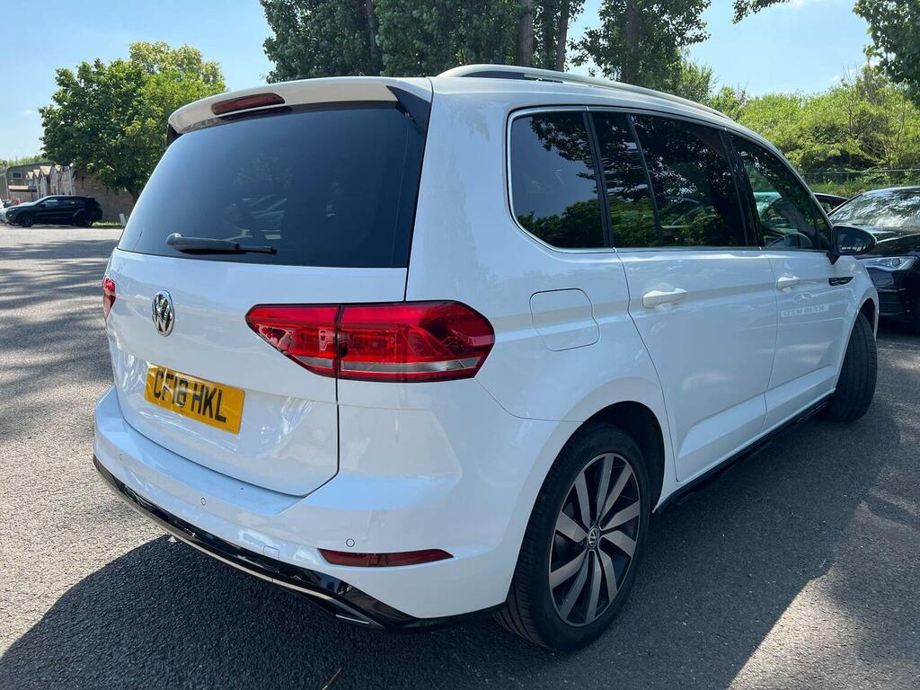 Volkswagen Touran 2.0 Tdi R-line Dsg Euro 6 Ss White #5