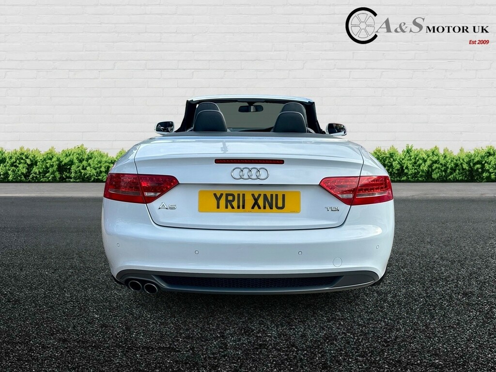Audi A5 Convertible 2.0 Tdi S Line 201111 White #5