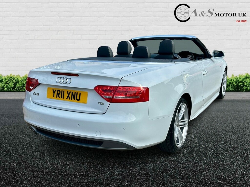 Audi A5 Convertible 2.0 Tdi S Line 201111 White #4