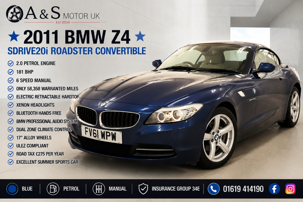 BMW Z4 2.0 Z4 Sdrive20i Roadster Blue