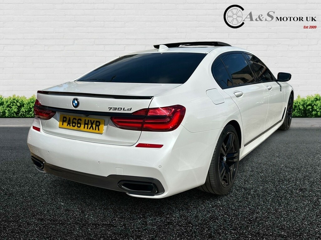 BMW 7 Series 3.0 730Ld M Sport Saloon White #4