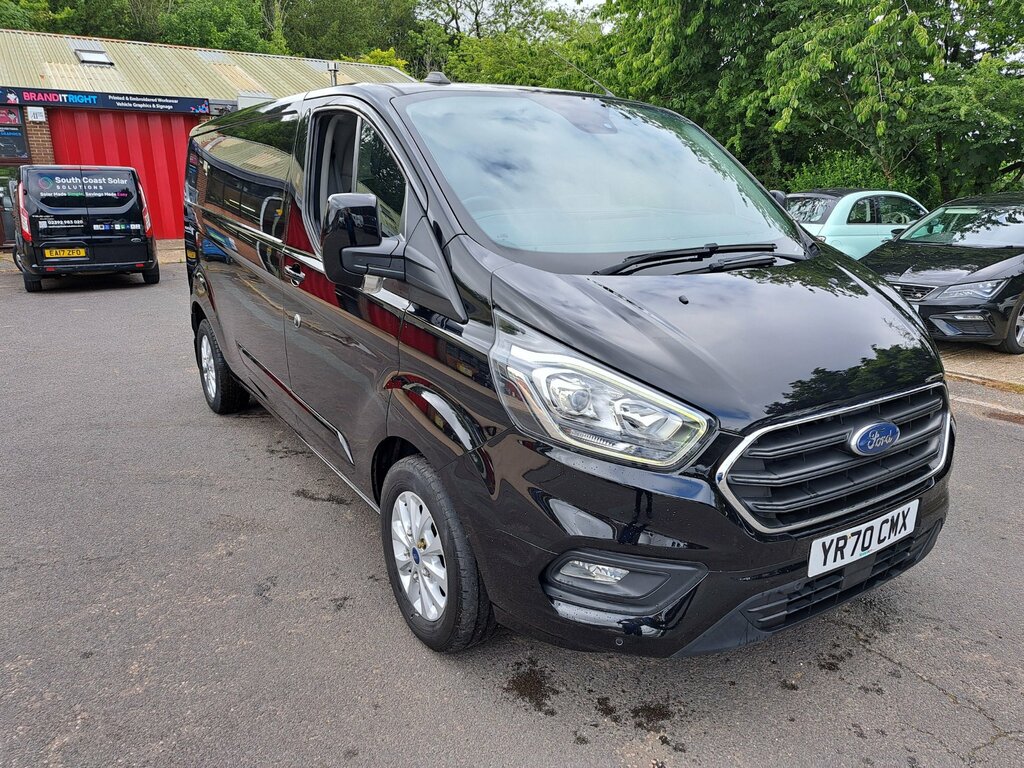 Ford Transit Custom 2.0 300 Ecoblue Limited Panel Van Manua YR70CMX Black #3