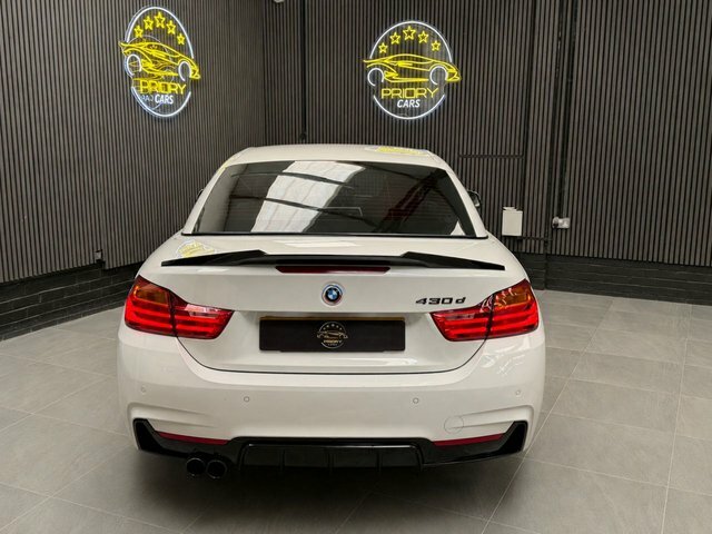 BMW 4 Series 3.0 430D M Sport Convertible Euro White #6