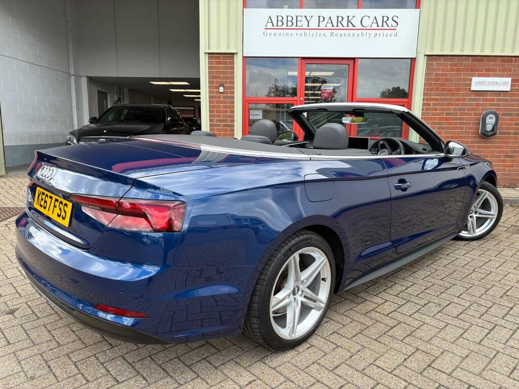 Audi A5 Convertible 2.0 Tdi S Line S Tronic Euro 6 Ss 2 Blue #6