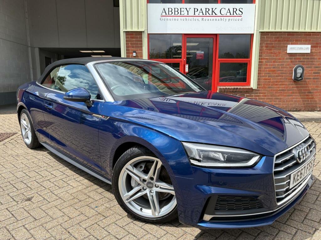 Audi A5 Convertible 2.0 Tdi S Line S Tronic Euro 6 Ss 2 Blue