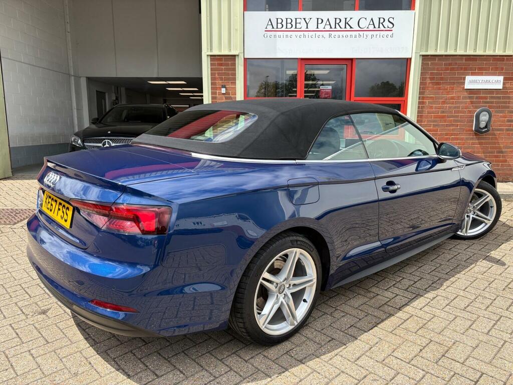 Audi A5 Convertible 2.0 Tdi S Line S Tronic Euro 6 Ss 2 Blue #5