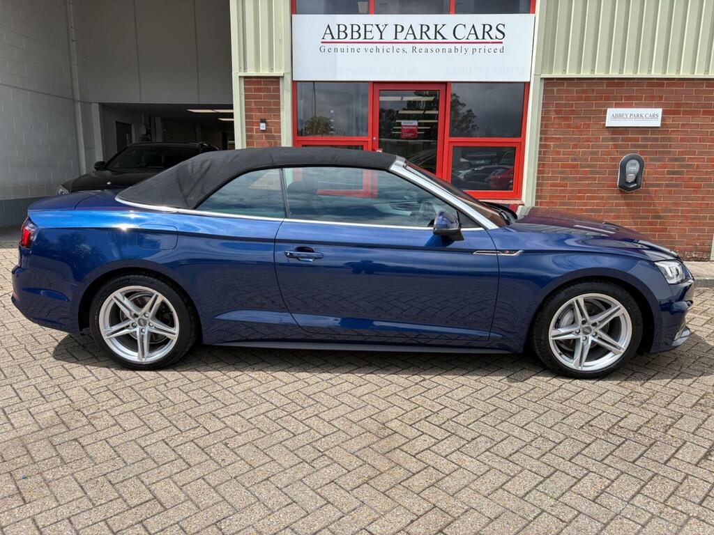 Audi A5 Convertible 2.0 Tdi S Line S Tronic Euro 6 Ss 2 Blue #3