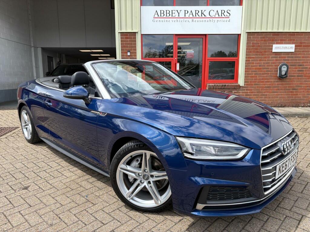 Audi A5 Convertible 2.0 Tdi S Line S Tronic Euro 6 Ss 2 Blue #2