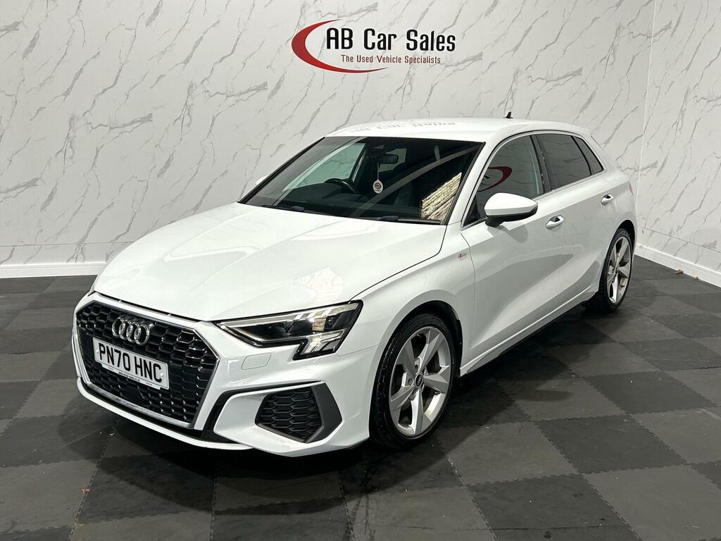 Audi A3 1.0 Tfsi 30 S Line Sportback Euro 6 Ss PN70HNC White #5