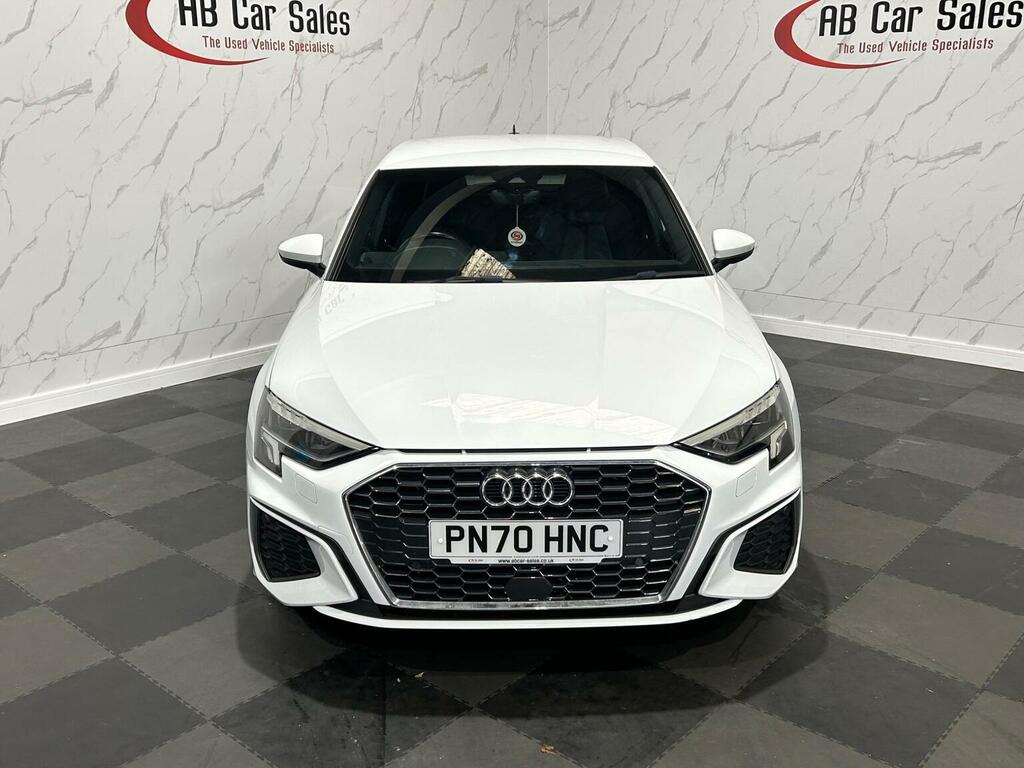 Audi A3 1.0 Tfsi 30 S Line Sportback Euro 6 Ss PN70HNC White #2