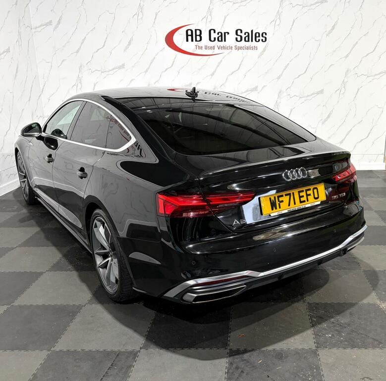 Audi A5 2.0 Tdi 35 S Line Sportback S Tronic Euro 6 Ss WF71EFO Black #6