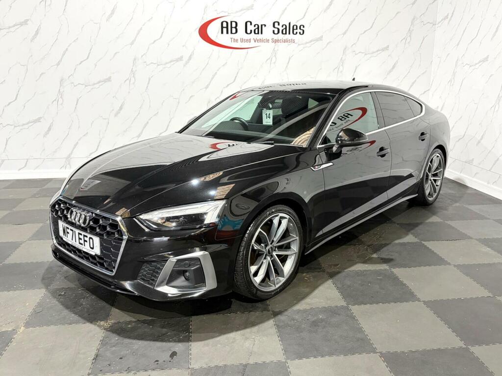 Audi A5 2.0 Tdi 35 S Line Sportback S Tronic Euro 6 Ss WF71EFO Black #5