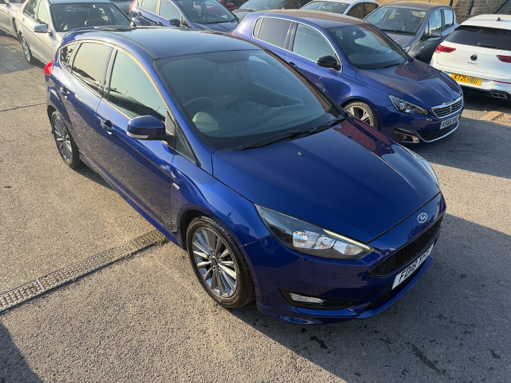 Ford Focus 1.0T Ecoboost St-line Hatchback Eu FD18YFF Blue #3