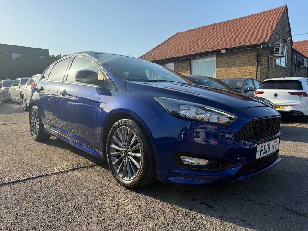Ford Focus 1.0T Ecoboost St-line Hatchback Eu FD18YFF Blue #2