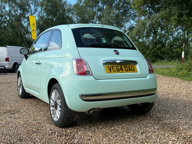 Fiat 500 Lounge Hatchback Green #3