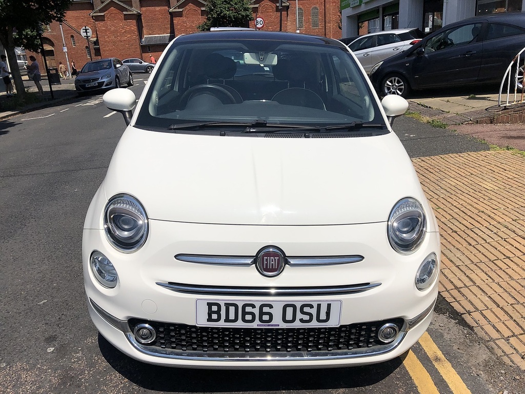 Fiat 500 Lounge White #3