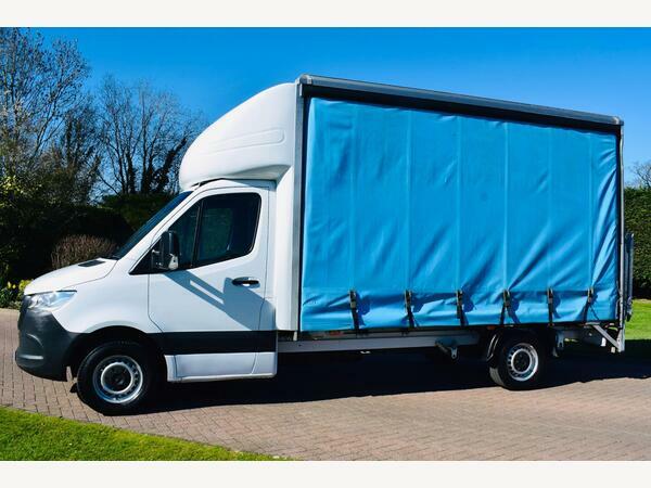 Mercedes-Benz Sprinter Curtainside 314 Luton Twin Curtain Rwd L3 White
