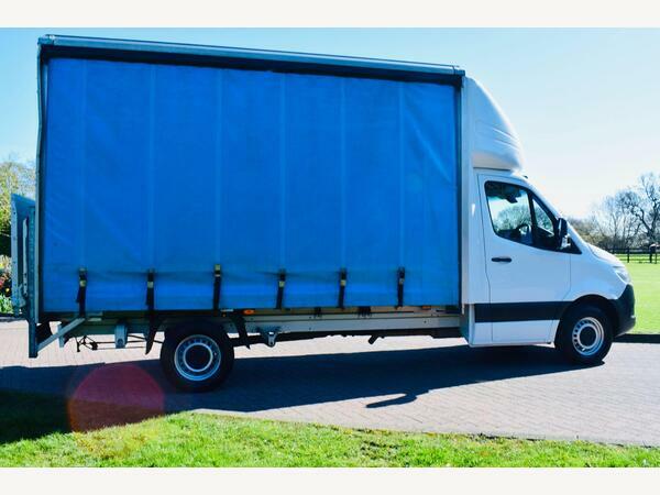 Mercedes-Benz Sprinter Curtainside 314 Luton Twin Curtain Rwd L3 KU21ZLO White #4