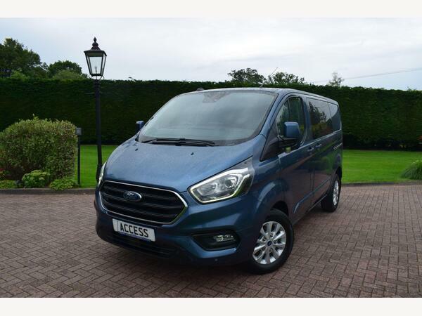 Ford Transit Custom Combi Van 2.0 300 Ecoblue Limited Crew Van L1 H1 E HJ22UBM Blue