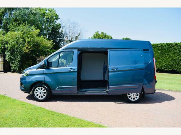 Ford Transit Custom Panel Van 2.0 300 Ecoblue Limited L2 H2 Euro YO23TKC Blue #3
