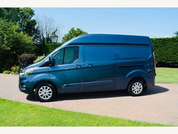 Ford Transit Custom Panel Van 2.0 300 Ecoblue Limited L2 H2 Euro YO23TKC Blue #2