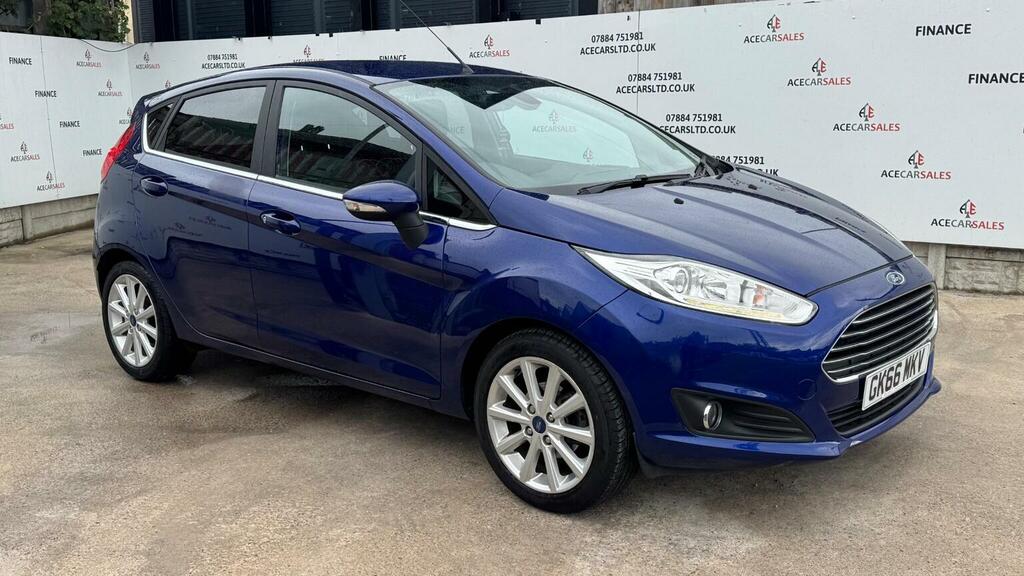 Ford Fiesta 1.0T Ecoboost Titanium Powershift Euro 6 GK66MKV Blue #2